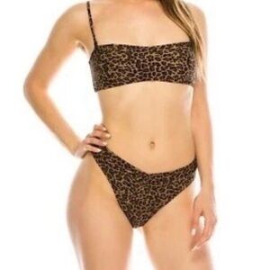 Kendall & Kylie Brown Leopard Bikini